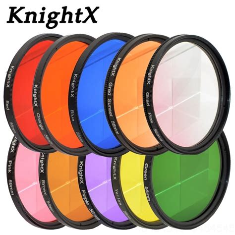 KnightX 24 color filter nd uv for nikon canon sony a6000 accessories eos lens photo dlsr d3200 ...