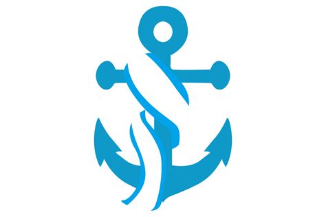 Blau Marine Anker Logo Symbol mit transparent Hintergrund 24042333 PNG