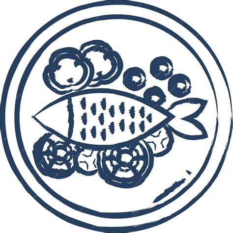 Premium Vector | Fish dish hand drawn vector illustration