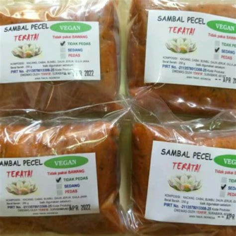 Jual SAMBAL SAMBEL / BUMBU PECEL VEGAN TERATAI - 250 GR - Tidak Pedas - Kota Surabaya - Lotus ...