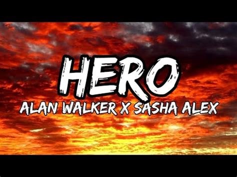 HERO- Alan walker | LYRICS - YouTube