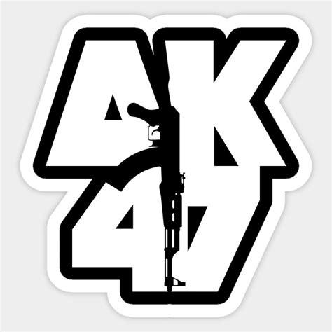 AK47 - Gun - Sticker | TeePublic