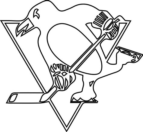 Pittsburgh Penguins Logo coloring page - Download, Print or Color ...