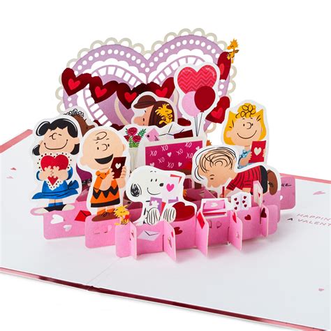 The Peanuts® Gang Happiness Is 3D Pop-Up Valentine's Day Card - Greeting Cards - Hallmark