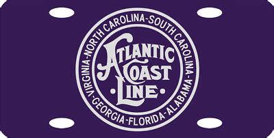 Atlantic Coast Line Logo Railroad Train License Plate | eBay