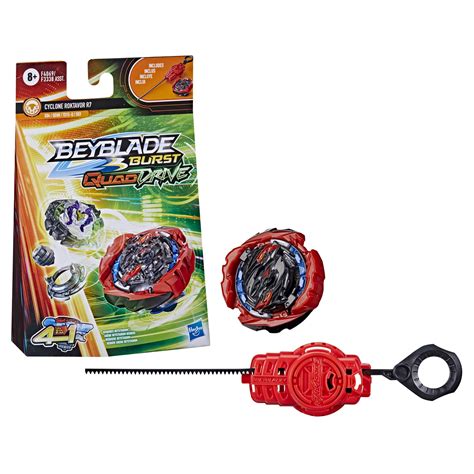 Buy BEYBLADE Burst QuadDrive Cyclone Roktavor R7 Spinning Top Starter Pack - Stamina/Defense ...