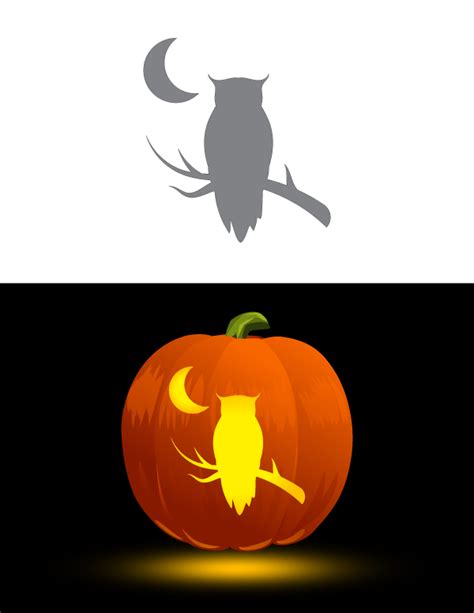 Owl Pumpkin Carving Templates