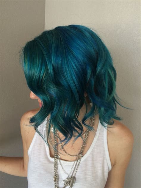 Blue green hair is stunning , #jclaysalon #christy@jclay | Teal hair ...