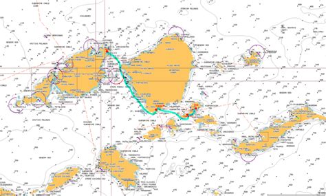 Our charted course from Paros to Naxos and Koufonisi