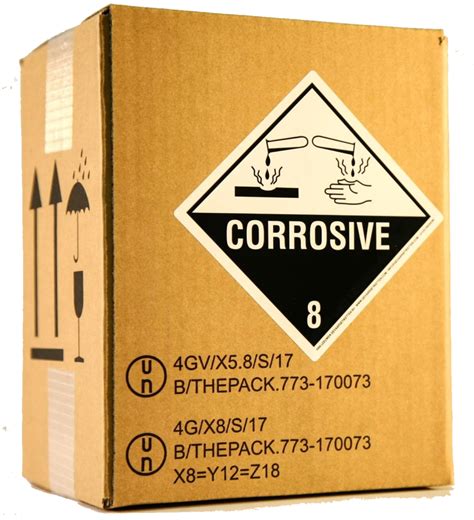 UN boxes for hazardous substances