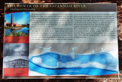 The Power of the Savannah River Historical Marker