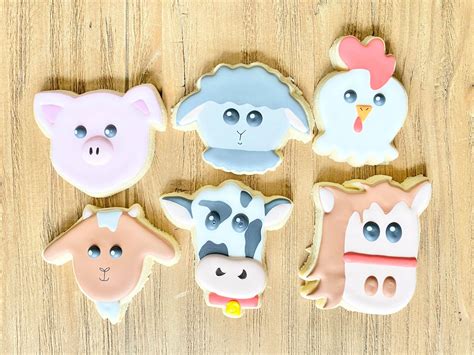 Farm Animal Cookie Cutters Farm Animal Cookie Cutters - Etsy