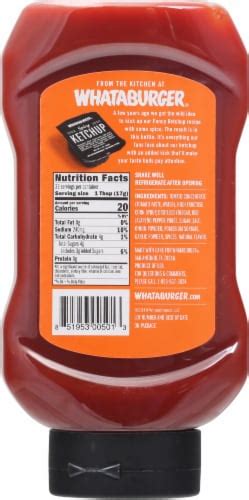 Whataburger® Spicy Tomato Ketchup, 20 oz - Fry’s Food Stores