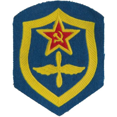 Soviet Air Force: Yellow Shield On Black Foreign Air Force insignia