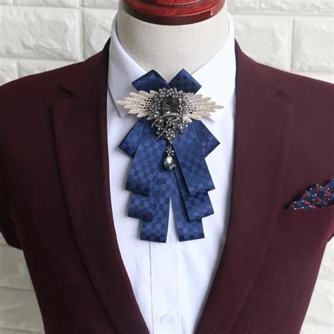 Mantieqingway Business Mens Collar Bowtie Polyester Big Bow Tie for Wedding Bridegroom Suits ...