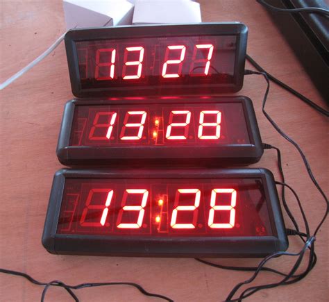 Large LED Countdown Timer: large LED digital wall clock time display