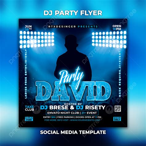 Dj Party Event Night Club Flyer Template Template Download on Pngtree