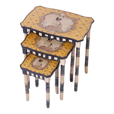 Dog Themed Nesting Tables - Set of 3 | Chairish