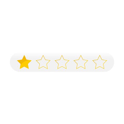 Star Ratings Vector Art PNG, One Star Rating Sign, One Star, Rating, Sign PNG Image For Free ...