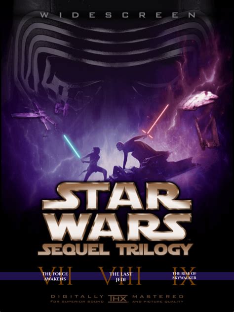 I made a cover for the Sequel Trilogy in the style of the Prequel/Original Trilogy box sets ...