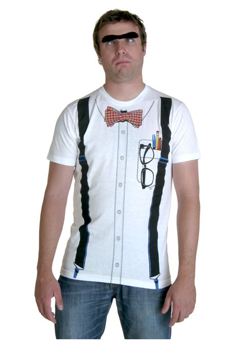 Classic White Nerd T-Shirt - Halloween Costume Ideas 2019