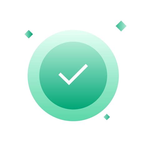 Premium Vector | A green circle with a check icon on it