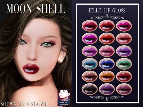 Second Life Marketplace - Moon Shell Jello Lip Gloss Lipsticks Applier ...