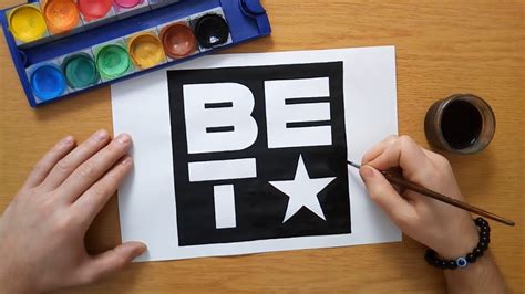 How to draw the BET logo - Black Entertainment Television - BET* - YouTube