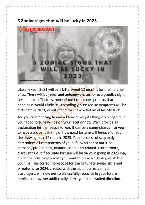 5 zodiac signs that will be lucky in 2023 by Bhashkar12 - Issuu