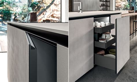 Kitchen cabinets with grip profiles: an attractive and practical choice