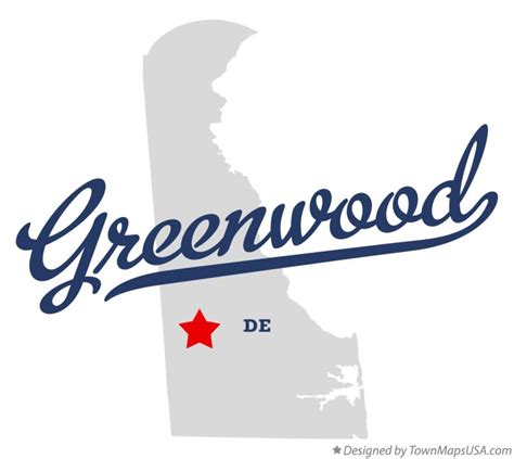 Map of Greenwood, DE, Delaware