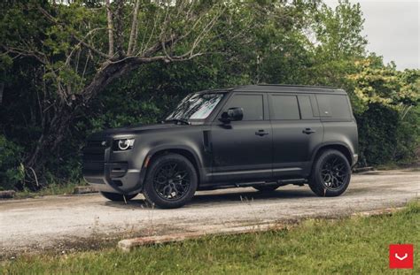 Menacing All-Black Land Rover Defender Has Matching Hybrid Forged ...