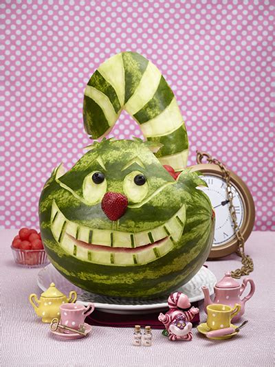 Cheshire Cat Watermelon Carving