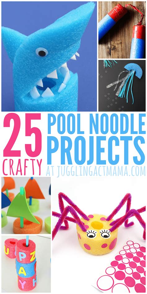 25 Fun Pool Noodle Crafts - Juggling Act Mama