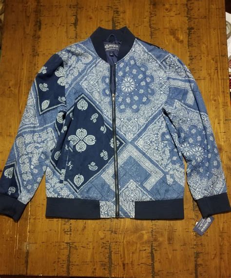 Blue Bandana Jacket | Jackets, Mens tops, Ready to wear