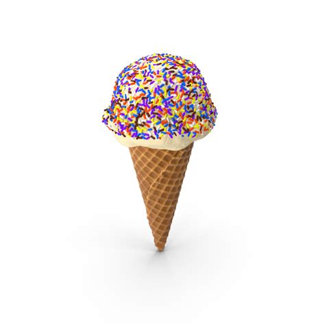 Ice Cream Cone with Sprinkles PNG Images & PSDs for Download ...