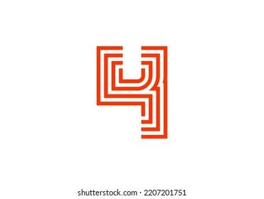 Number 4 Logo Design Brand Logo Stock Vector (Royalty Free) 2207201751 ...