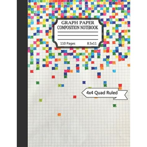 Graph paper composition notebook : Grid Paper Composition Notebook with beautiful colored cover ...