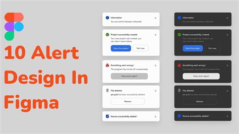 10 Alert Design In Figma Step By Step | Figma tutorials | UI Trends ...