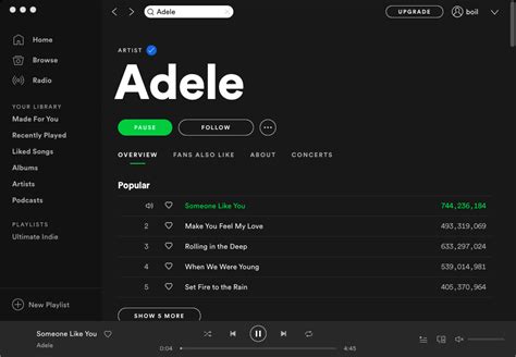 Adele All MP3 Songs Download with Spotify free or premium account