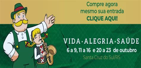 Programação do Senac Garden, uma das atrações da Oktoberfest de Santa ...