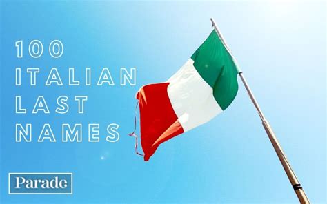 are you coming chiama? Check out these 100 Italian surnames and their meanings! (2023)