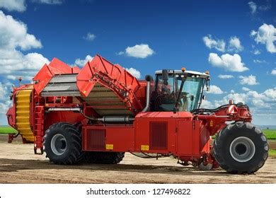 Potato Harvester Machine On Field Stock Photo 127496822 | Shutterstock