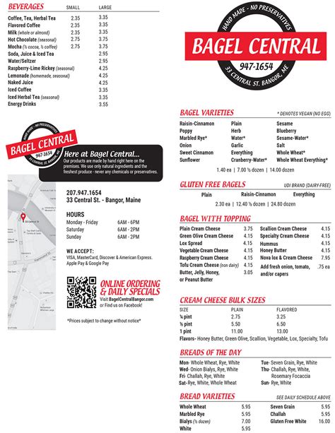 Bagel Central, Central Meeting House, Bangor Restaurant, Café, Bagels ...