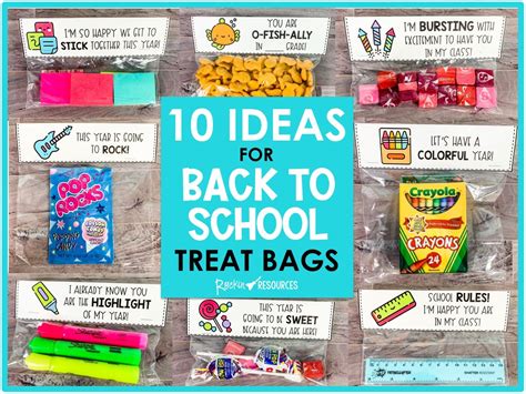 10 Ideas for Back-to-School Treat Bags (Non-food ideas included ...