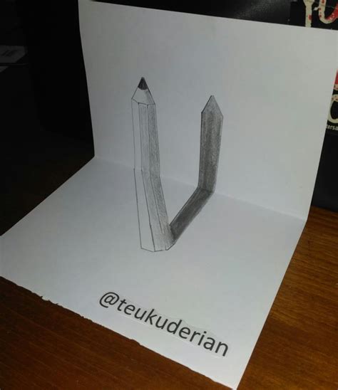 3d Art Drawing Pencil Optical Illusions Paper - lisa-ogden