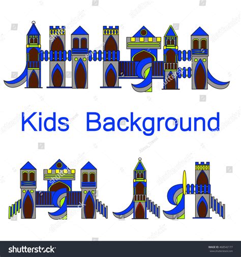 Kids Ground Vector Illustration Set Graphic Stock Vector (Royalty Free ...