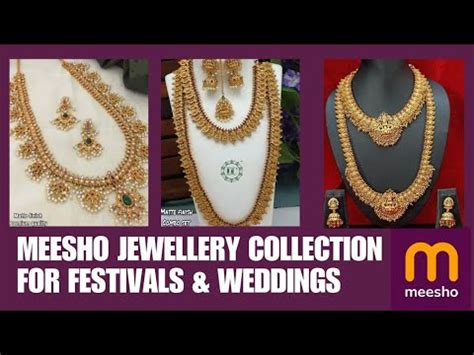 Meesho Jewellery Collection for festivals and weddings - YouTube