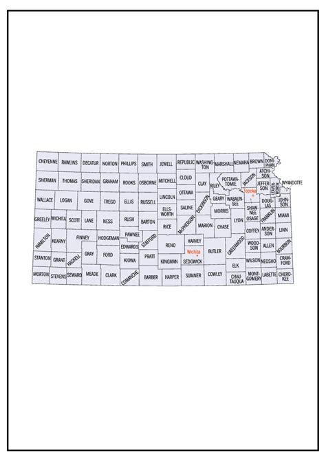 Kansas County Map [Map of KS Counties and Cities]