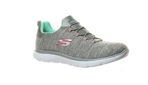 Skechers Womens Summit - Quick Getaway Grey/Mint Walking Shoes Size 8.5 193642139631 | eBay